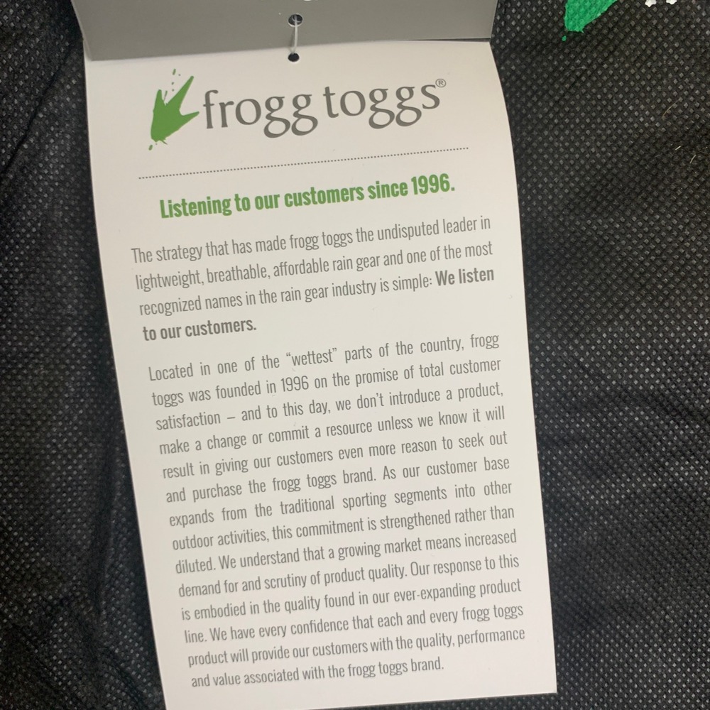 Frogg Toggs Pro Action Rain Pants Men 3XL Waterproof Fishing Hunting Outdoor NWT - Picture 11 of 16